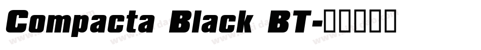 Compacta Black BT字体转换